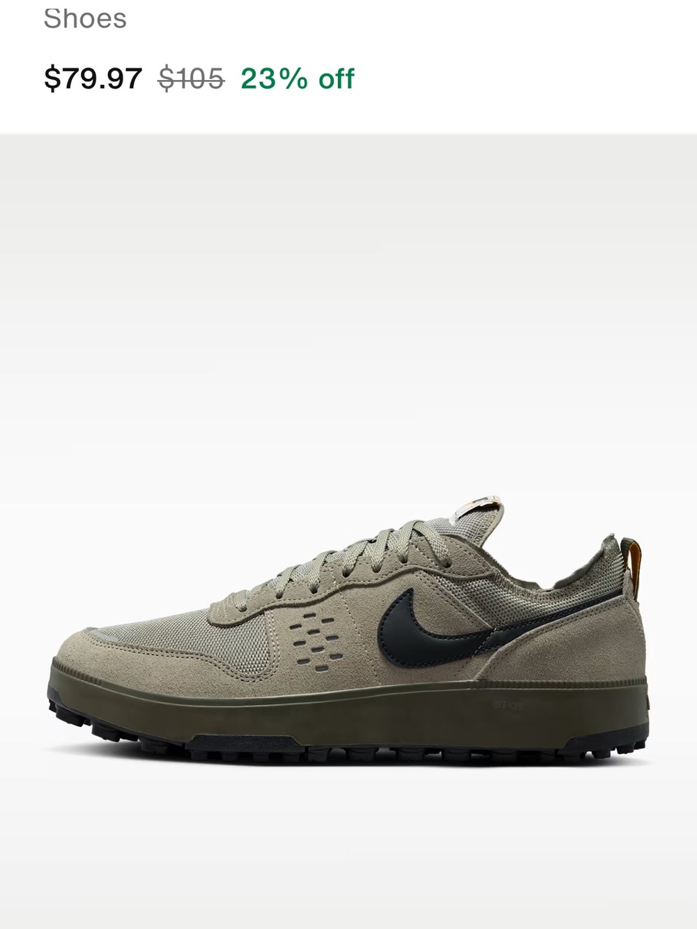 Nike C1TY “Surplus” Men's Olive Green Low-Top Sneaker